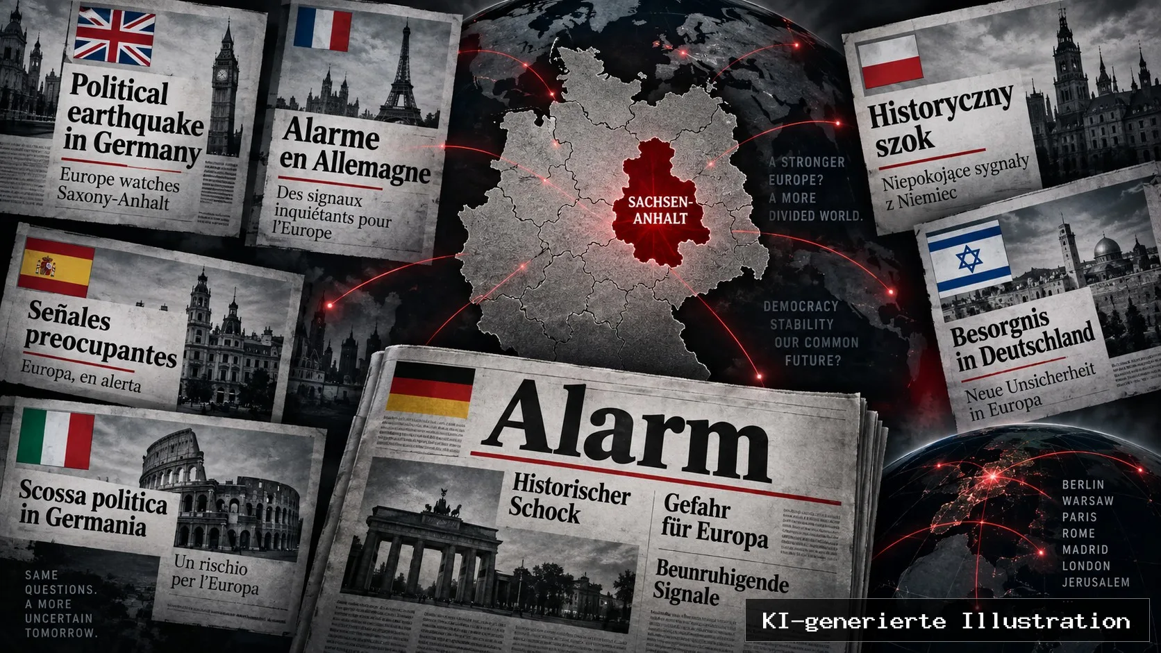 AfD-Sieg in Sachsen-Anhalt: Das Ausland reagiert mit Alarm und Entsetzen