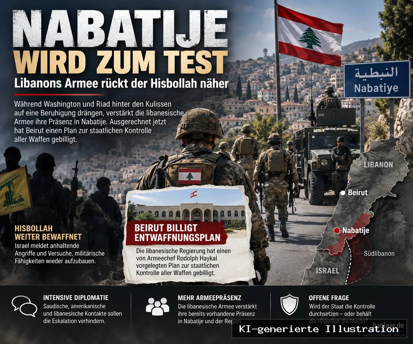 Nabatije wird zum Test: Libanons Armee rückt der Hisbollah näher