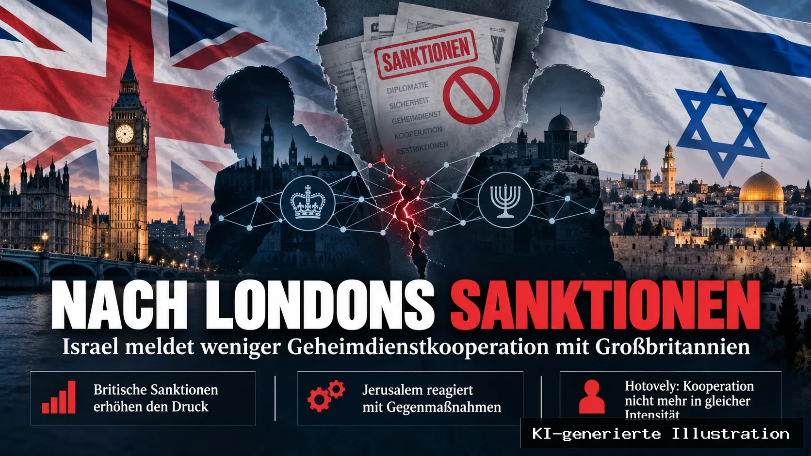Nach Londons Sanktionen: Israel meldet weniger Geheimdienstkooperation mit Großbritannien