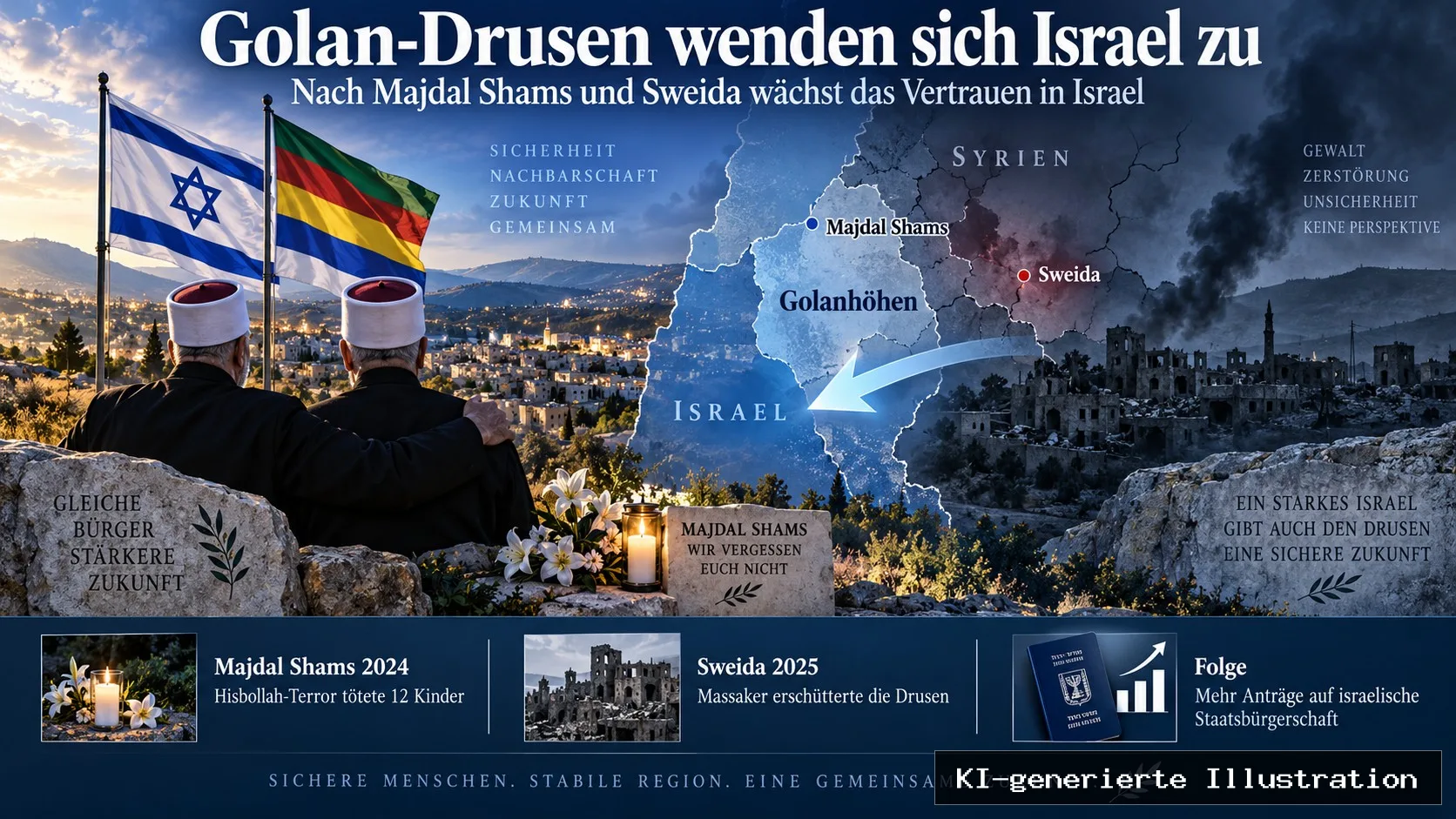 Nach Terror und Massakern: Golan-Drusen wenden sich Israel zu