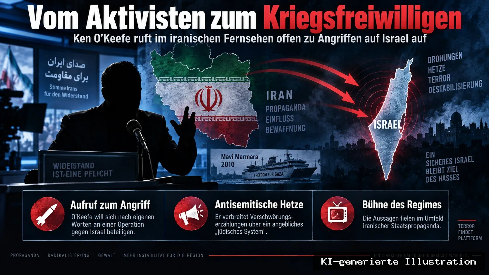 Vom „Aktivisten“ zum Kriegsfreiwilligen: Ken O’Keefe will mit Iran gegen Israel kämpfen