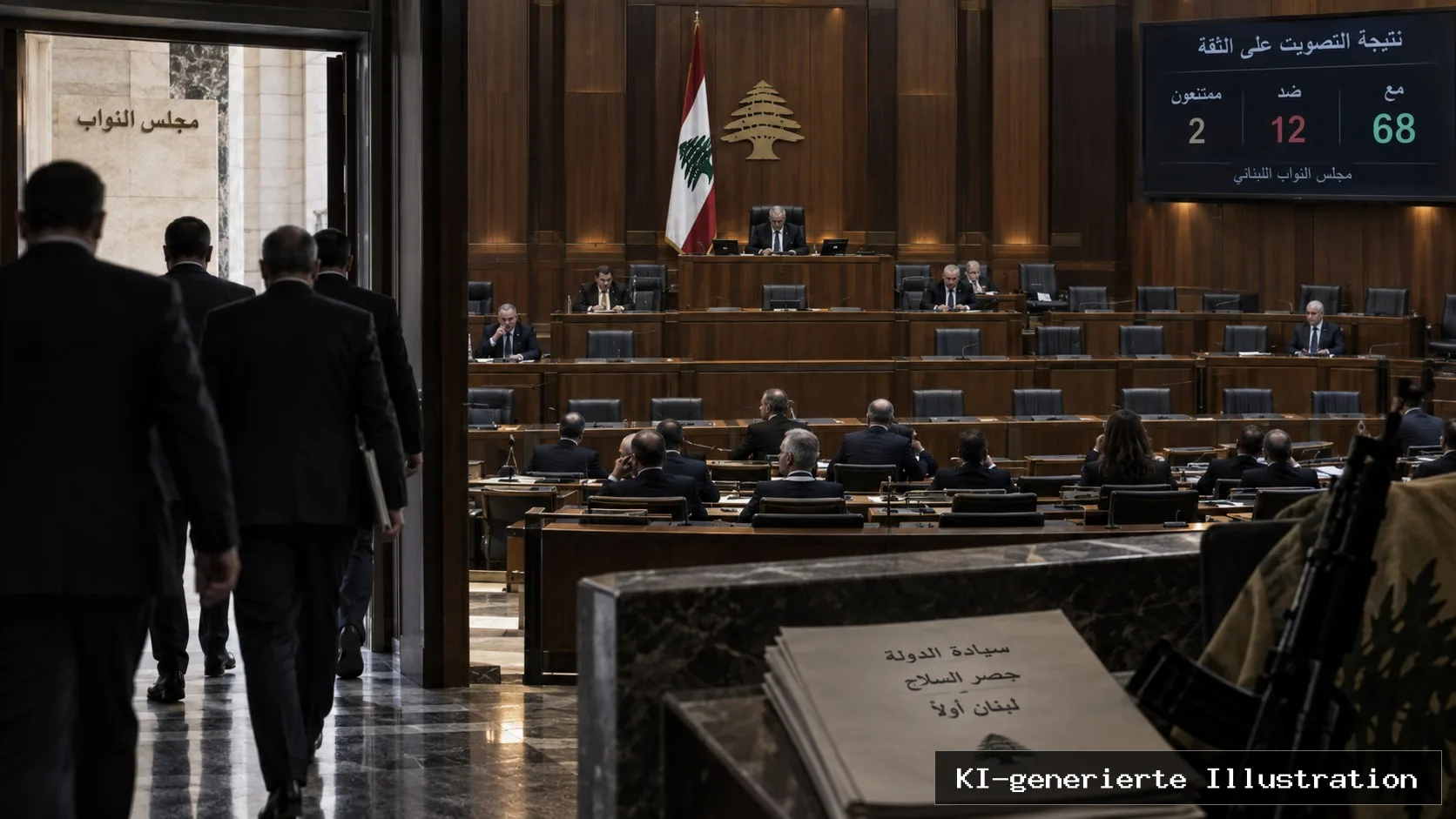 Hisbollah verlässt Vertrauensvotum: Libanons Parlament stellt sich hinter Salam