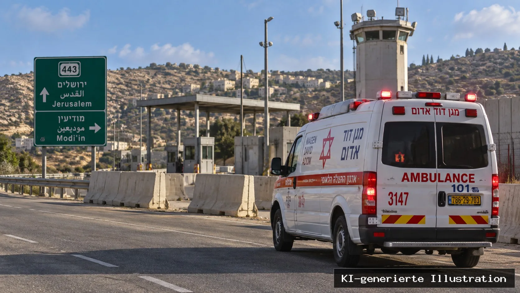Terrorist rammt Einsatzfahrzeug auf Highway 443: IDF-Soldat schwer verletzt