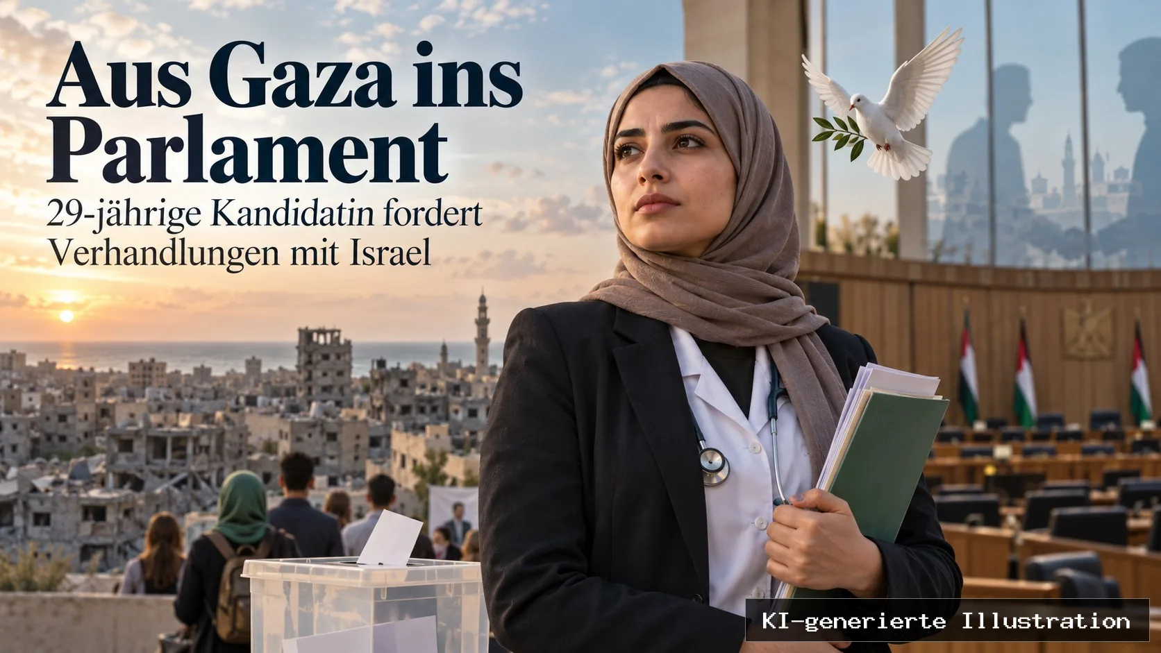 Aus Gaza ins Parlament: 29-jährige Kandidatin fordert Verhandlungen mit Israel