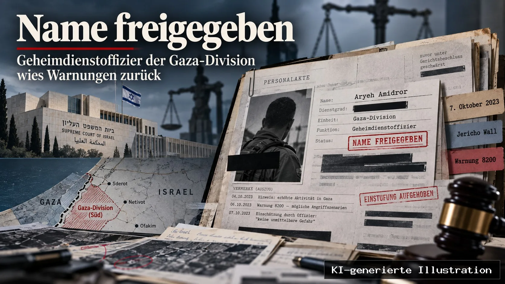 Name freigegeben: Gaza-Geheimdienstchef wies Warnung vor Hamas-Angriff als „völlig imaginär“ zurück