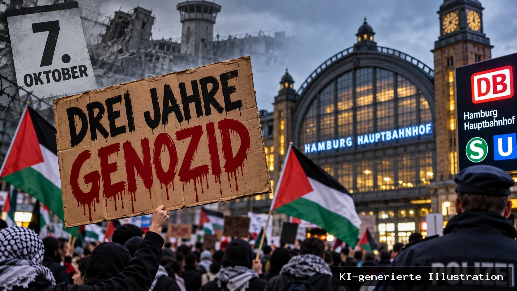 Ausgerechnet am 7. Oktober: Verfassungsschutz warnt vor „Genozid“-Demo in Hamburg