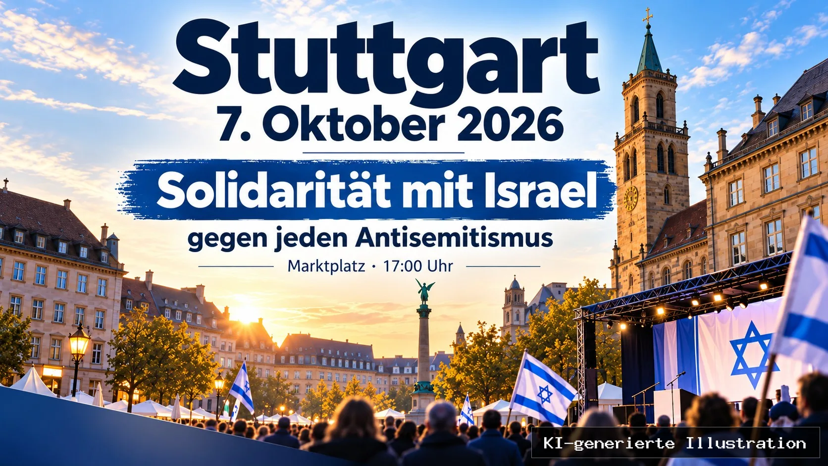 Stuttgart setzt am 7. Oktober ein Zeichen: Solidarität mit Israel statt Schweigen