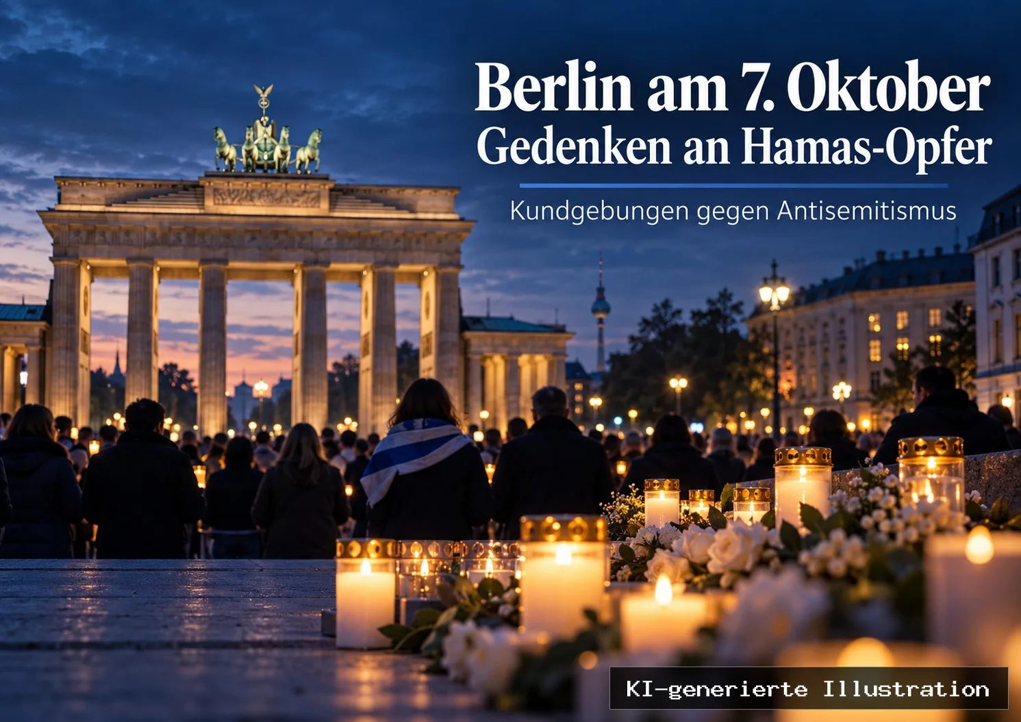 Berlin am 7. Oktober: Gedenken an Hamas-Opfer und Protest gegen Israel am selben Tag