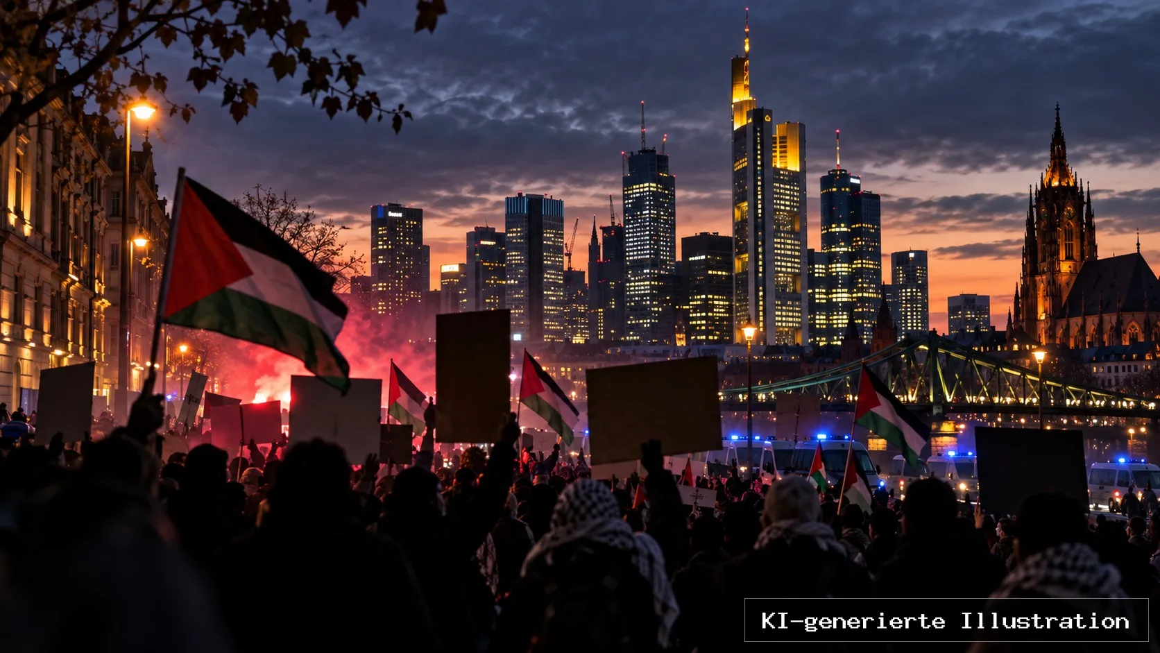 Frankfurt am 7. Oktober: Hass-Demo mit „Märtyrer“-Rhetorik an der Hauptwache