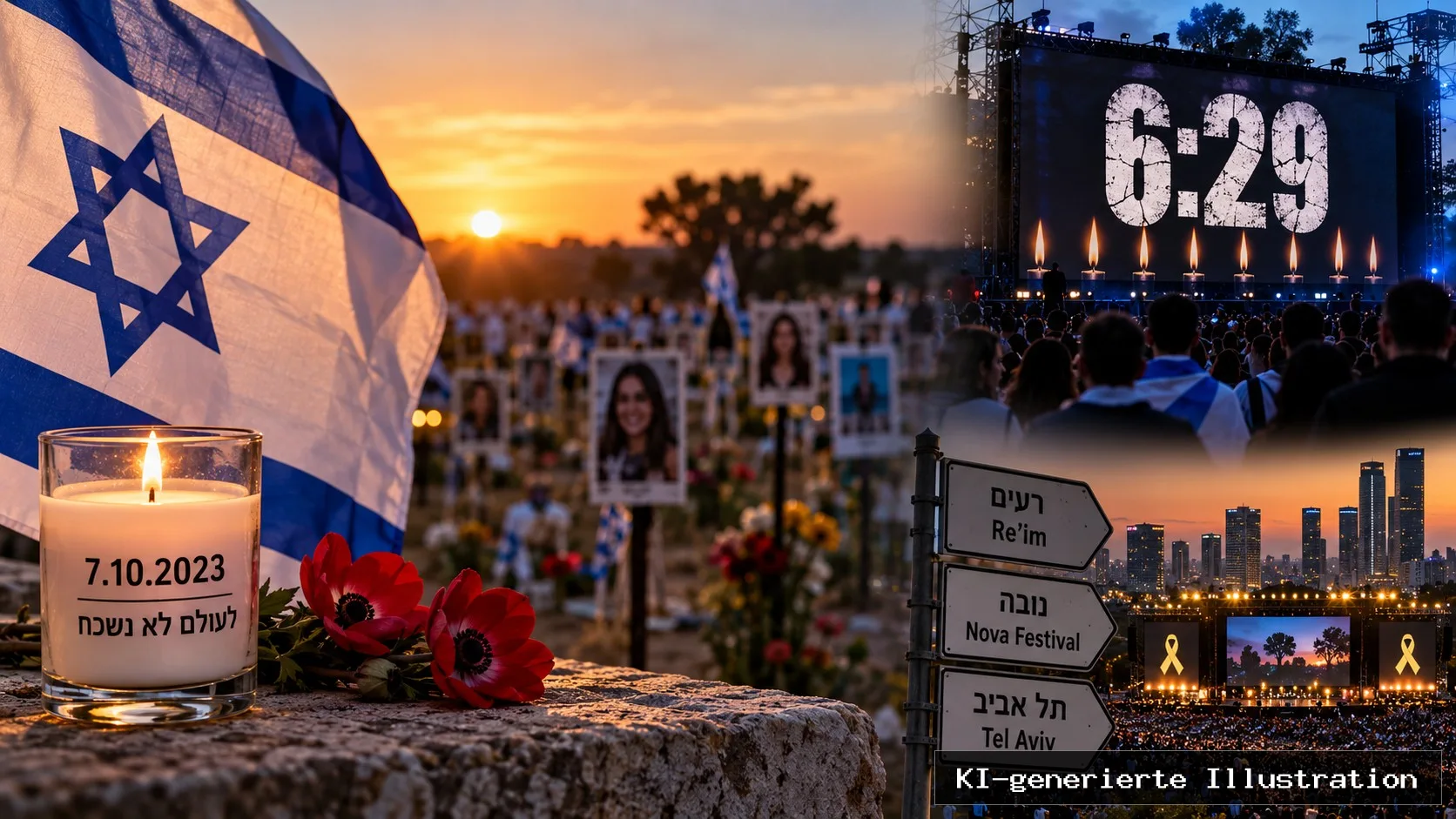 Morgen um 6.29 Uhr hält Israel inne: So begeht das Land den 7. Oktober