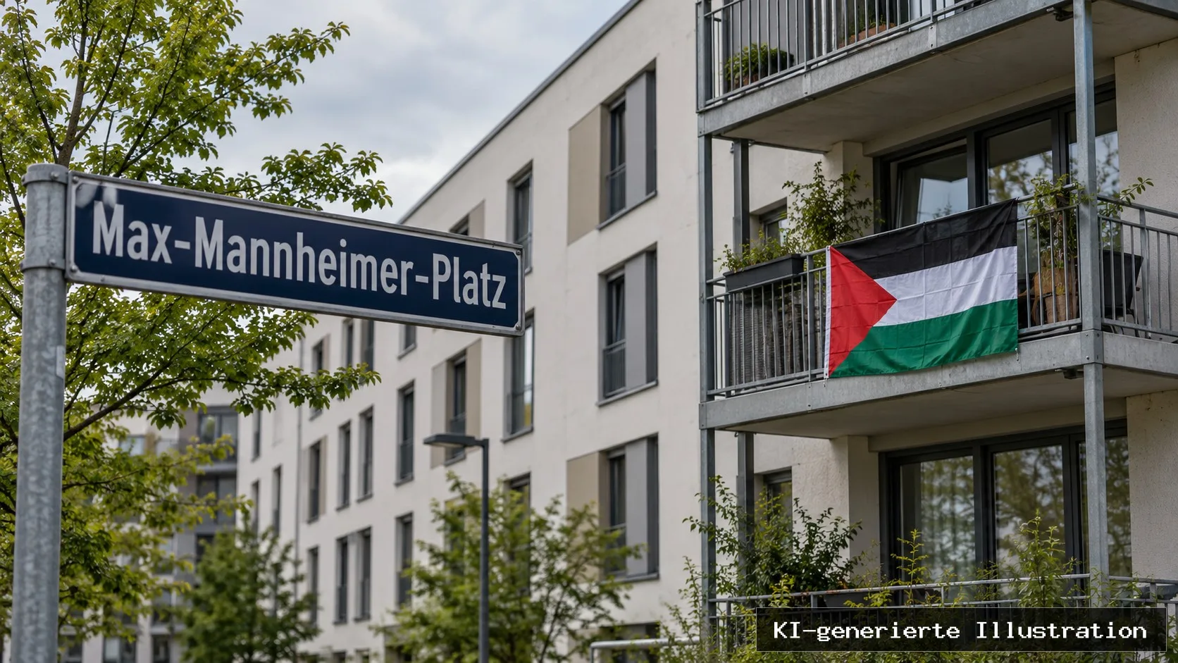 Palästina-Flagge am Max-Mannheimer-Platz: Dachau prüft Entfernung
