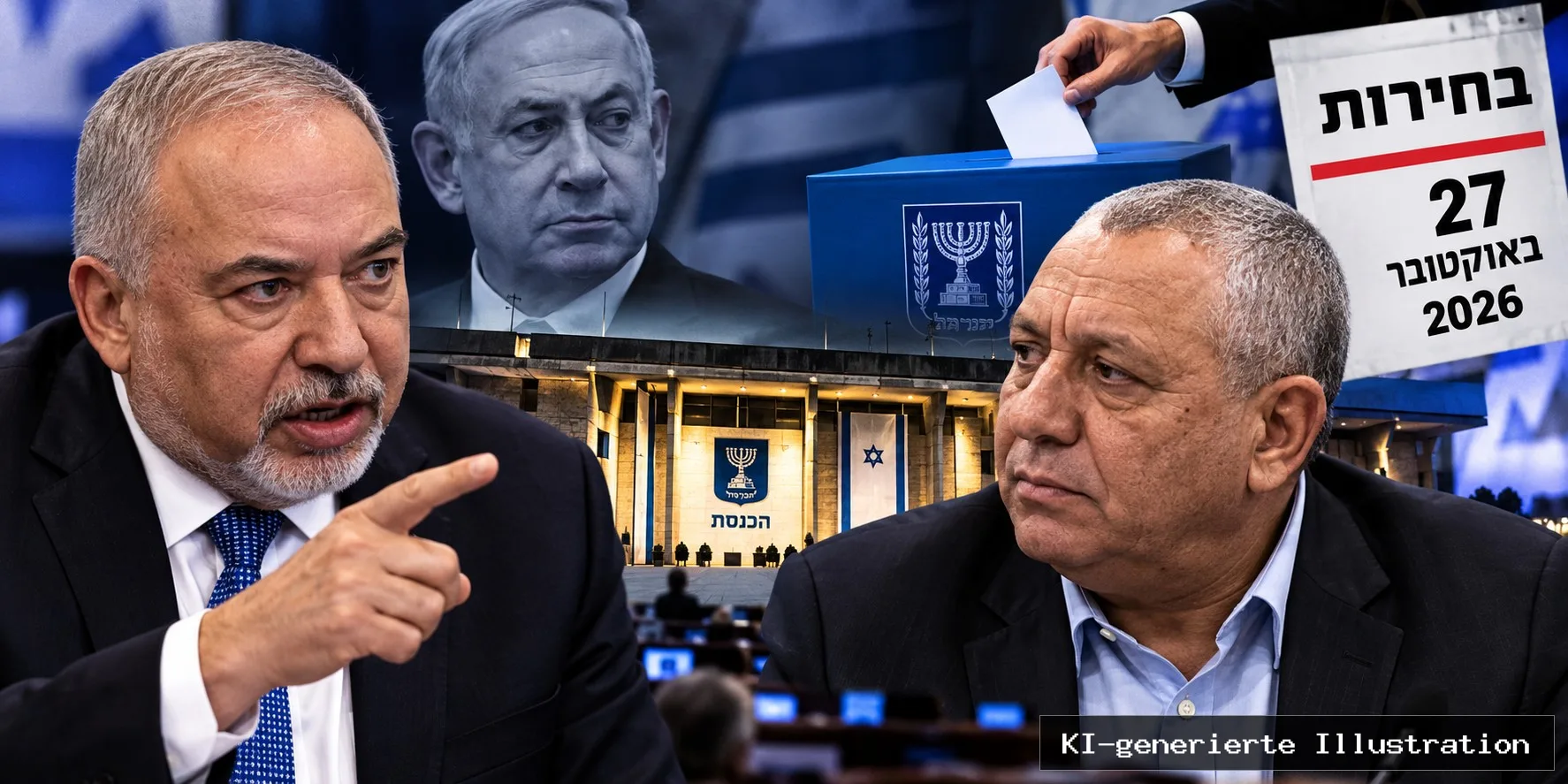 Lieberman attackiert Eisenkot: Israels Opposition streitet über eine Regierung mit Netanjahu