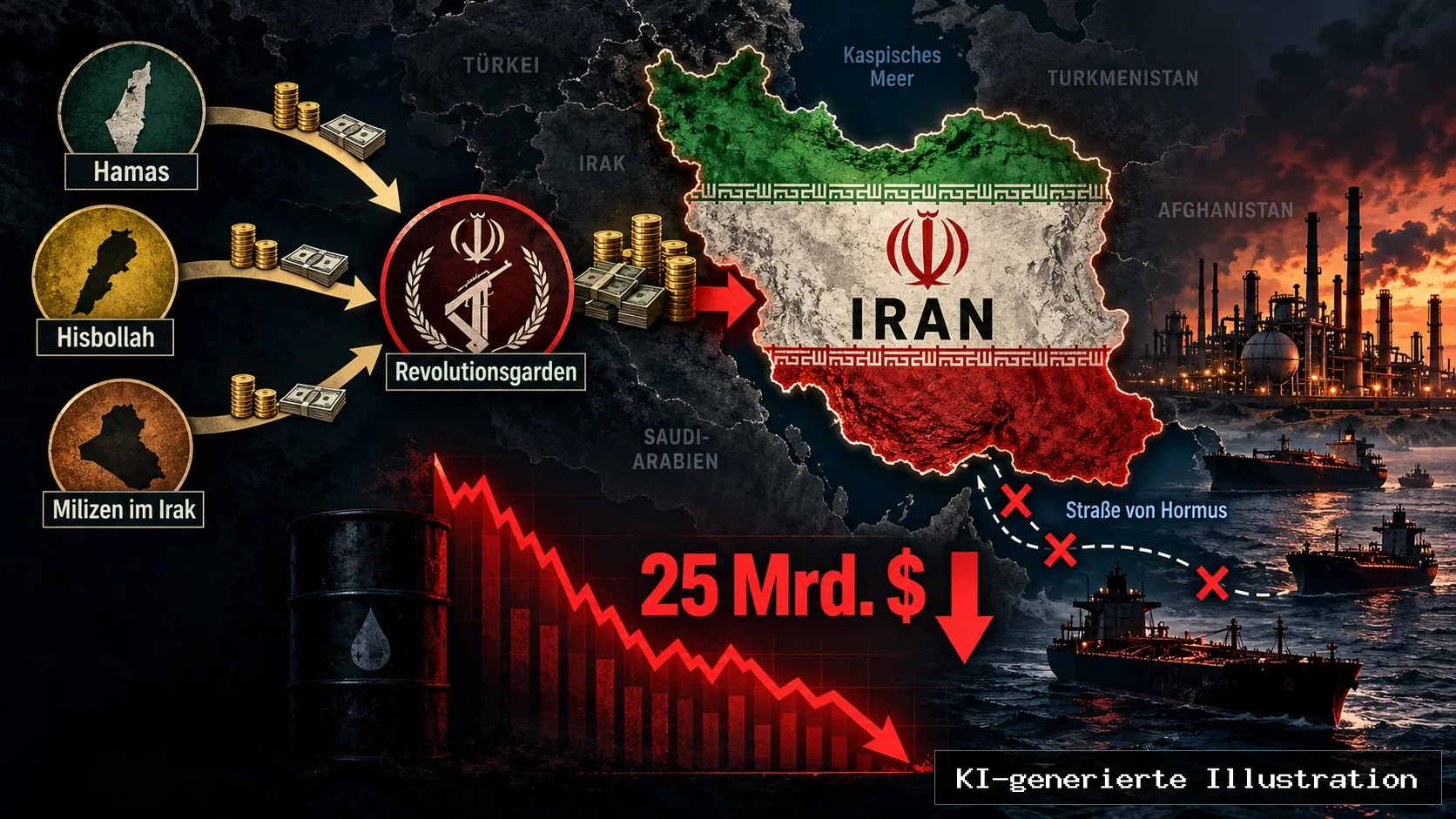 Iran in Geldnot: Jetzt sollen Hamas und Hisbollah die Revolutionsgarden finanzieren
