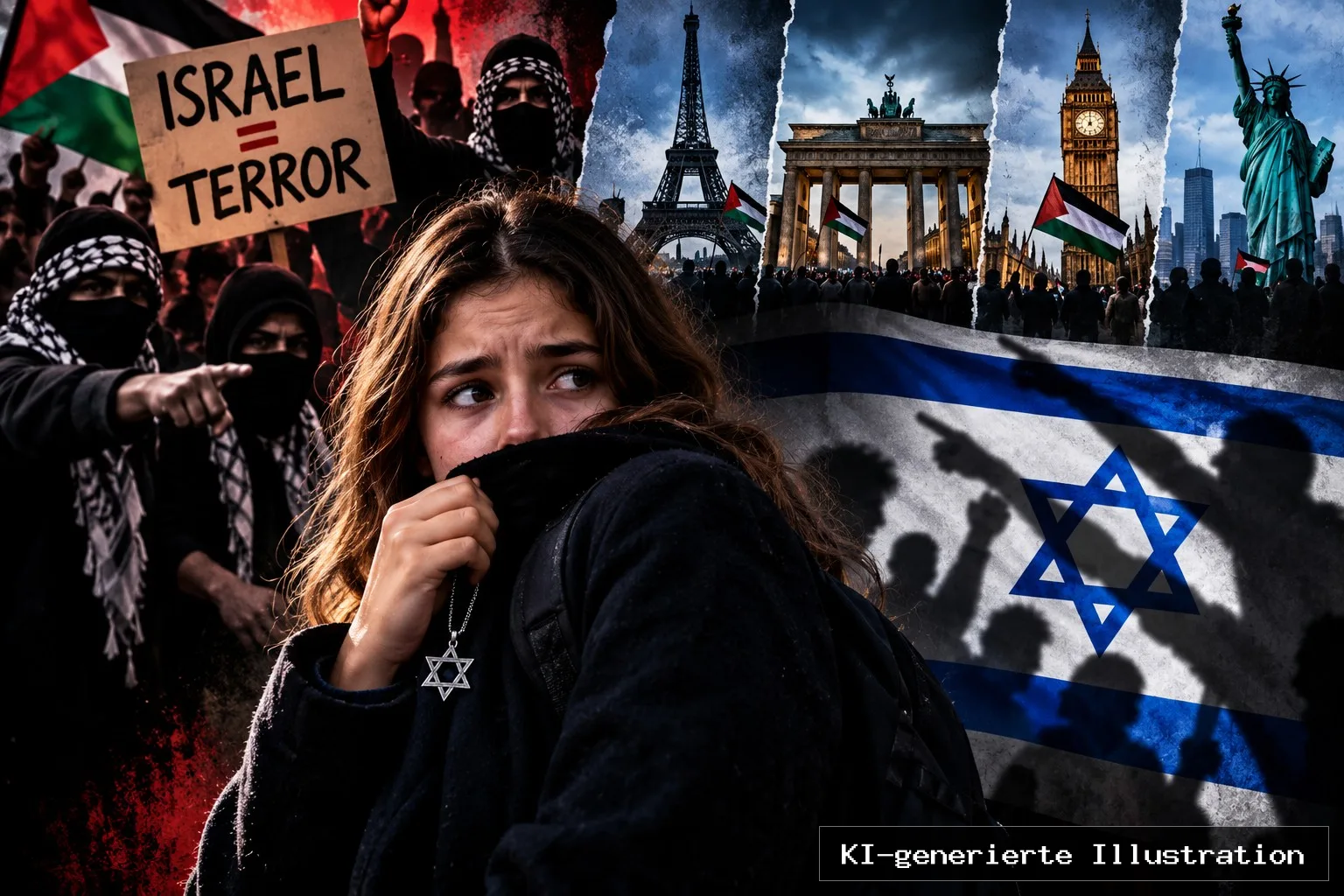 Juden weltweit unter Druck: Eine israelische Studie schlägt Alarm