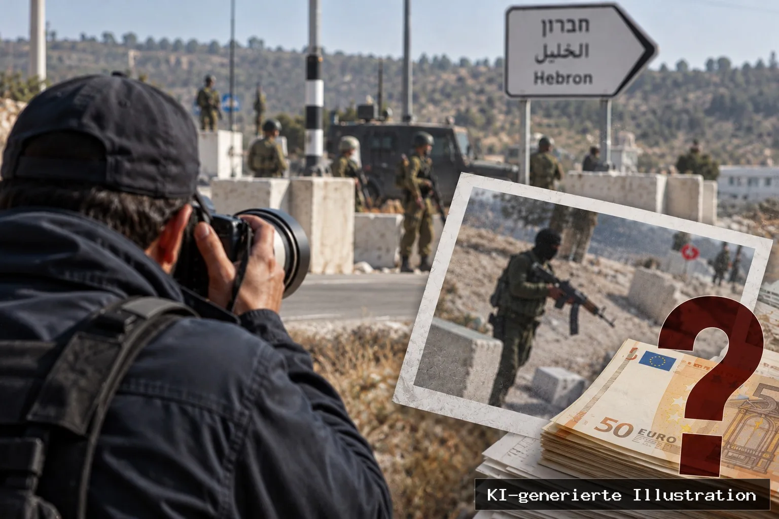 Terrorist beim Nachladen fotografiert: Wer verdient an den Bildern von Hebron?