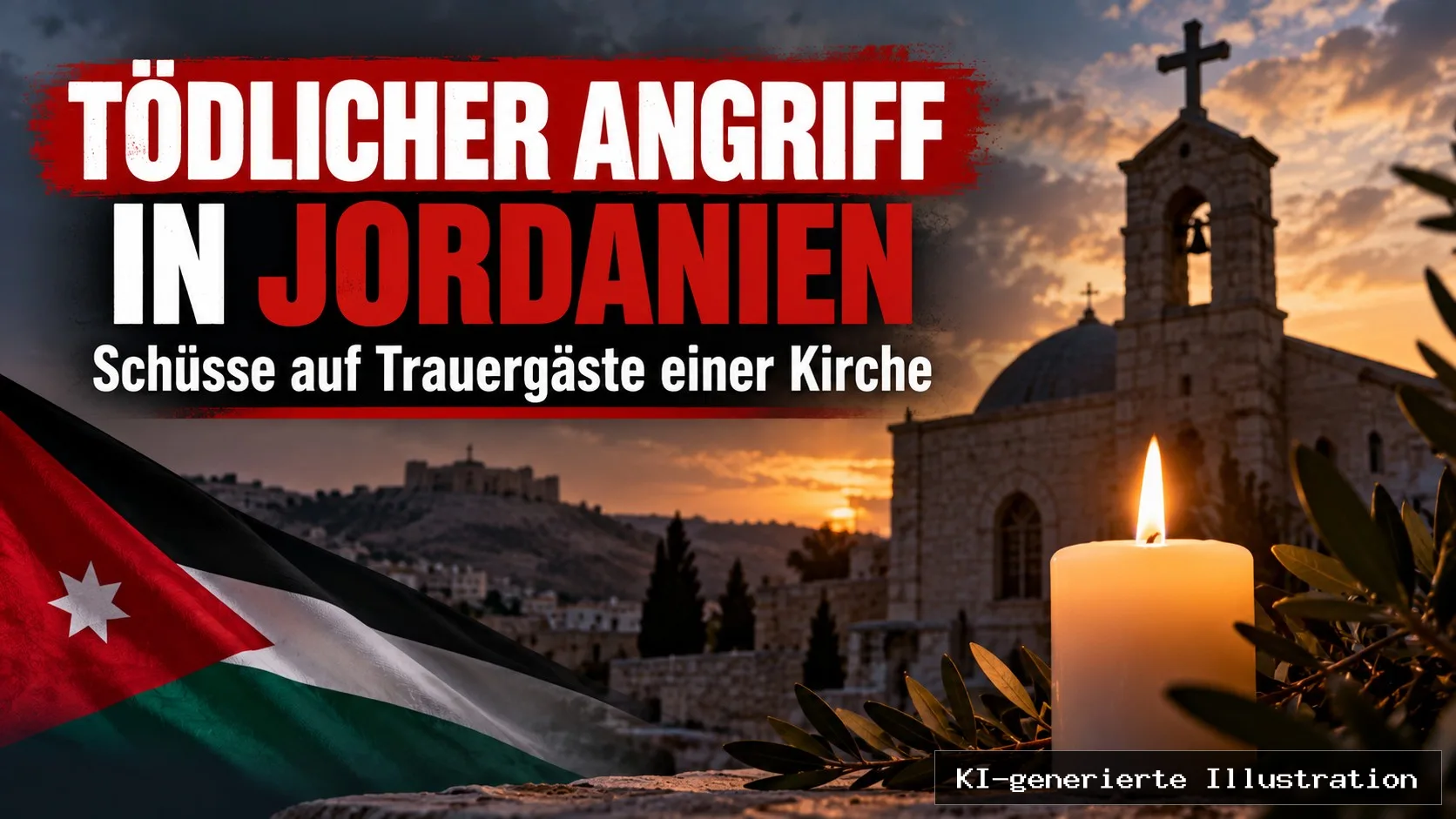 Blutbad in jordanischer Kirche: Bewaffnete schießen auf Trauergäste