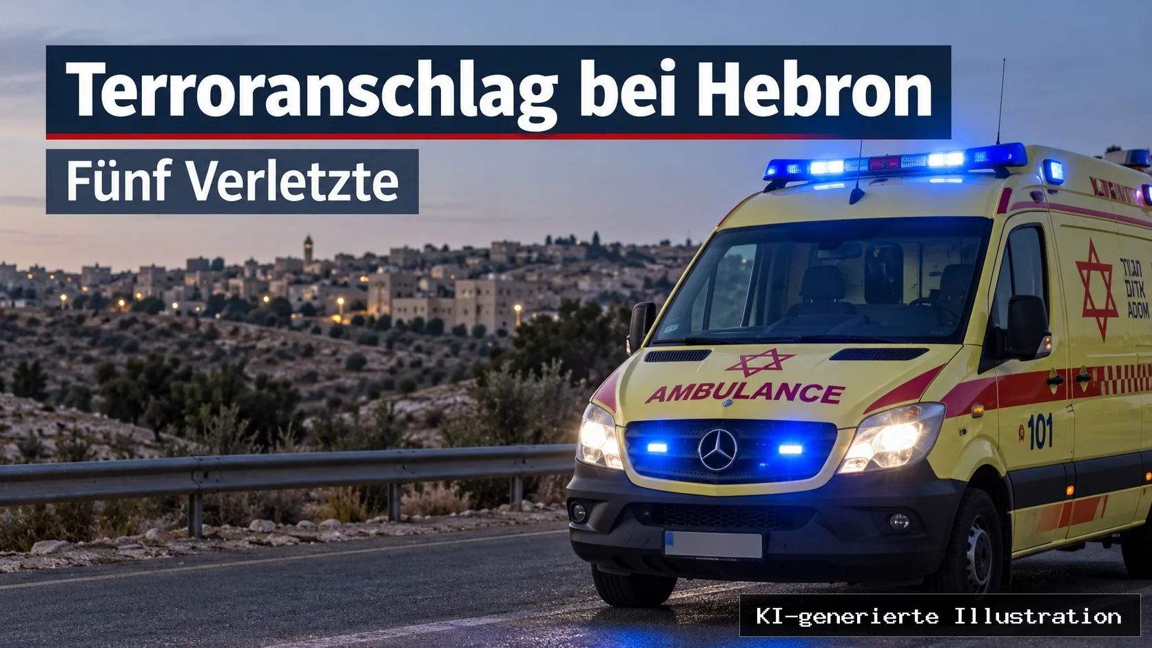 Terroranschlag bei Hebron: Fünf Verletzte nach Schüssen auf israelische Kreuzung
