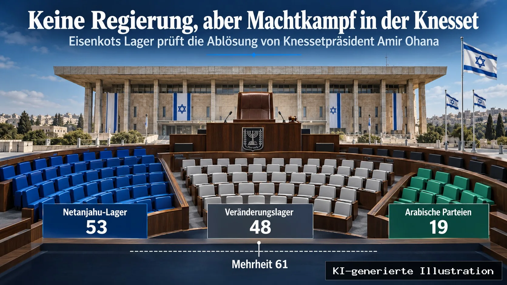 Keine Regierung, aber ein Machtwechsel in der Knesset: Eisenkots neuer Plan